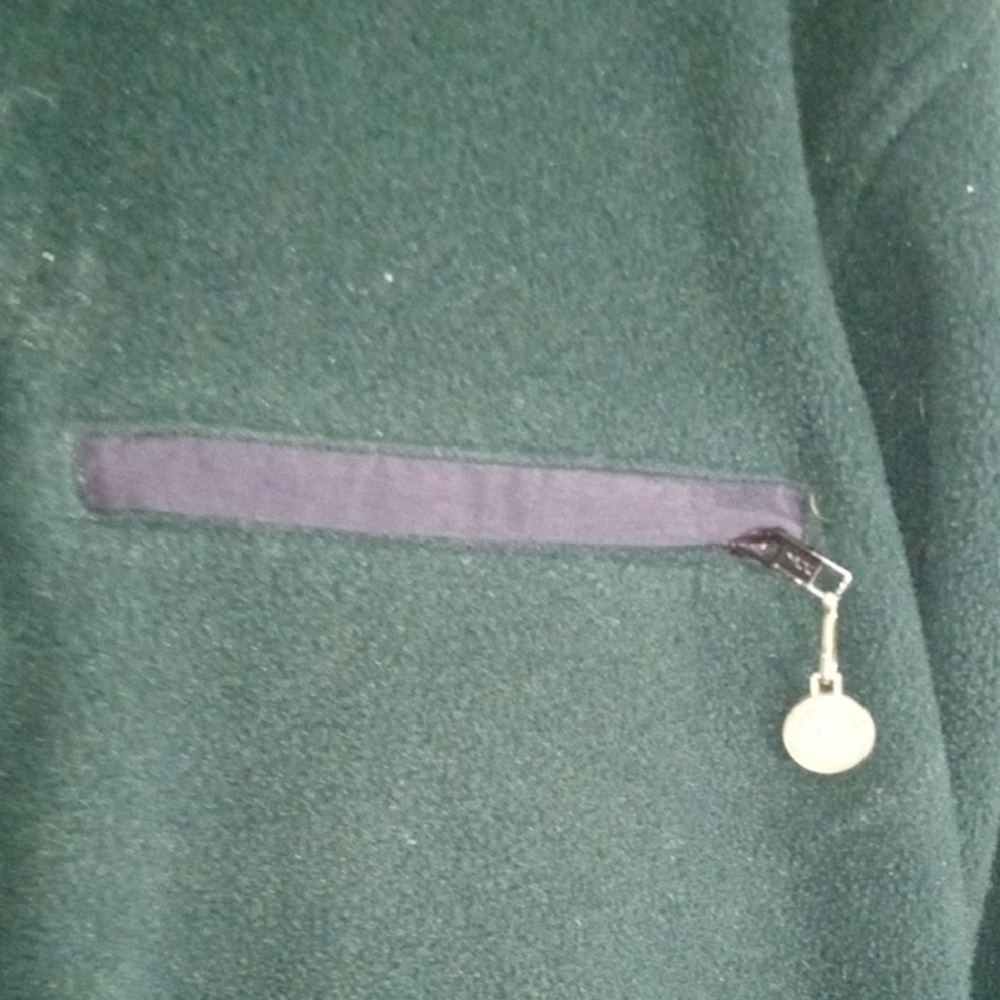 Cabela's Dark Green Quarter Zip-Up Lightweight Jacket - Picture 3 of 3
